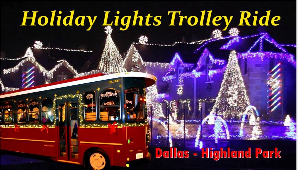 party bus christmas lights tour dallas